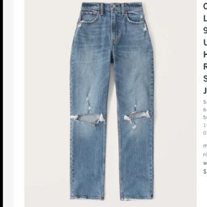 90s straight ultra high rise Abercrombie & Fitch